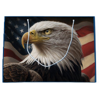 Eagle and American Flag