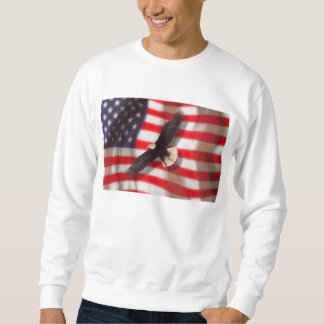 Eagle and American Flag Sweatshirt