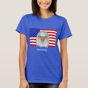 Eagle and American Flag T-Shirt