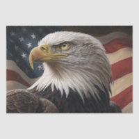 Eagle and American Flag
