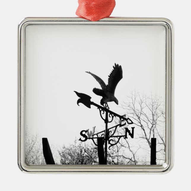 Eagle and Arrow Metal Tree Decoration (Front)