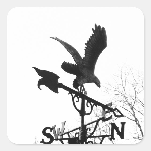 Eagle and Arrow Square Sticker (Front)