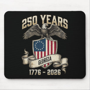 Eagle And Flag 250 Years 1776-2026 250th Birthday Mouse Mat