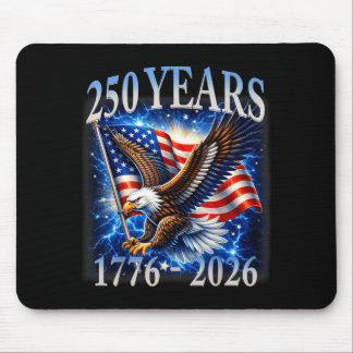Eagle and Flag 250 Years 1776-2026 250th Birthday Mouse Mat