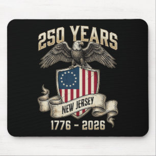 Eagle And Flag 250 Years 1776-2026 250th Birthday Mouse Mat