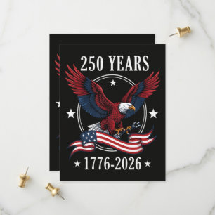 Eagle And Flag 250 Years 1776-2026 250th Save The Date