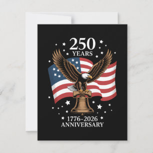 Eagle and Flag 250 Years of America 1776-2026 Save The Date