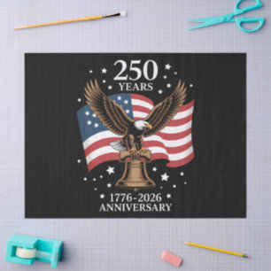 Eagle and Flag 250 Years of America 1776-2026 Tissue Paper