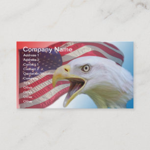 Eagle and Flag Business Card
