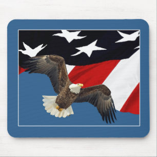 Eagle and Flag Mouse Mat