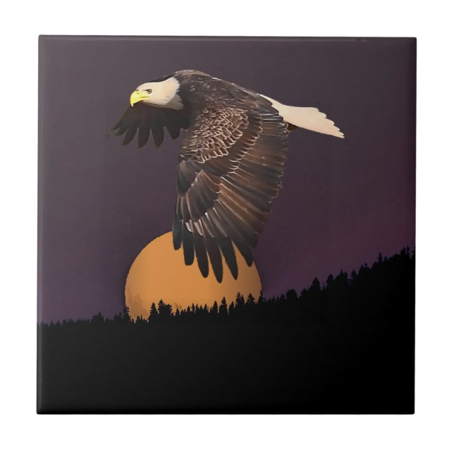 EAGLE AND MOON TILE (Front)