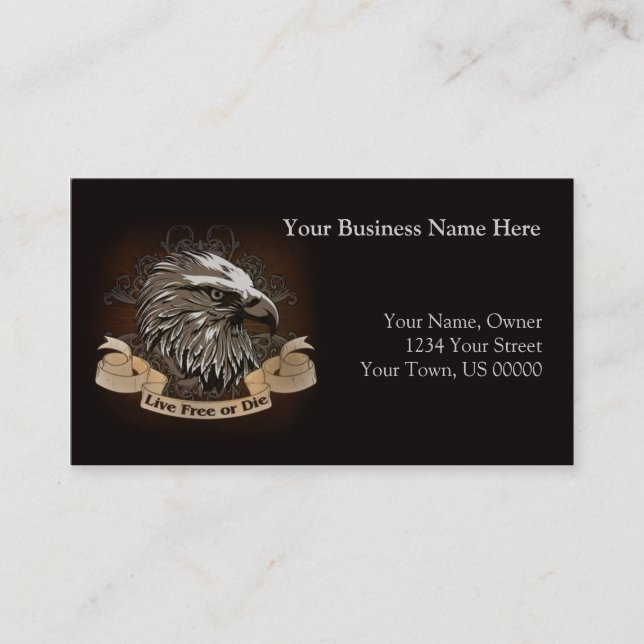 Eagle and Scroll Business Card (Front)