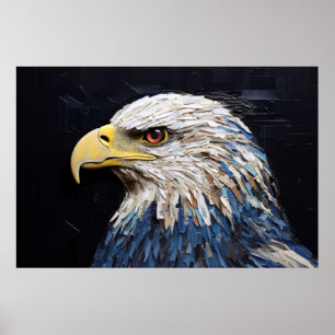 Eagle Animal Bird Art Decor Paint Mosaic