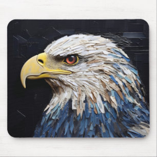 Eagle Animal Bird Art Decor Paint Mosaic Mouse Mat