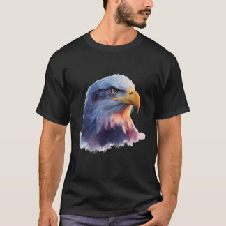 Eagle Animal Lover Artwork Wildlife Forest Graphic T-Shirt