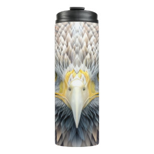 Eagle Animal Portrait Nature Wildlife Painting Thermal Tumbler