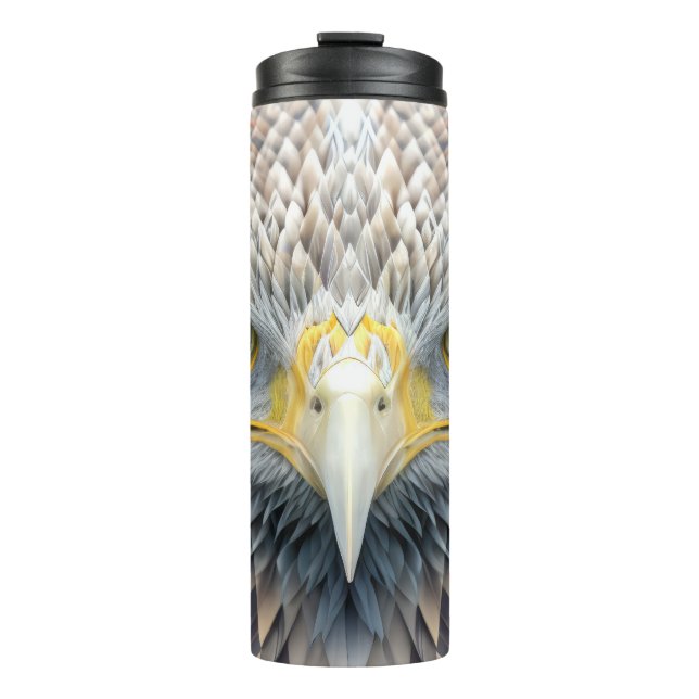 Eagle Animal Portrait Nature Wildlife Painting Thermal Tumbler (Front)