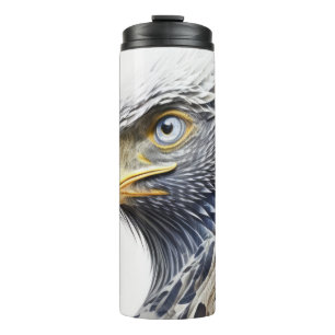 Eagle Animal Portrait Nature Wildlife Painting Thermal Tumbler