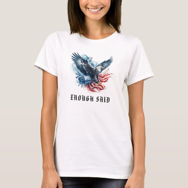 *~* EAGLE AP16 American Flag Bald Detail T-Shirt (Front)