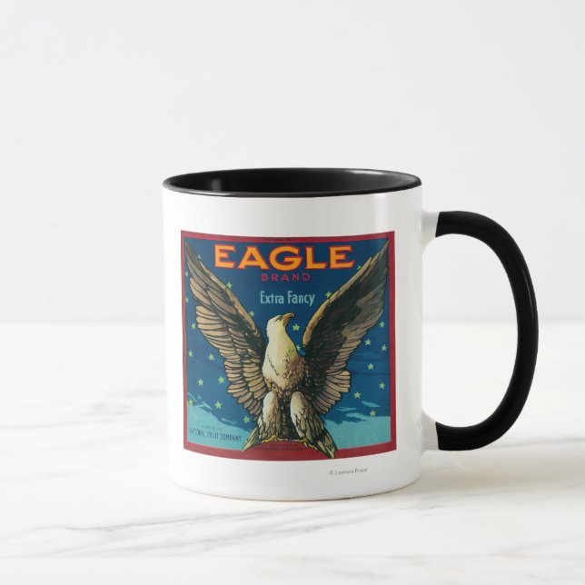 Eagle Apple Crate Label Mug (Right)