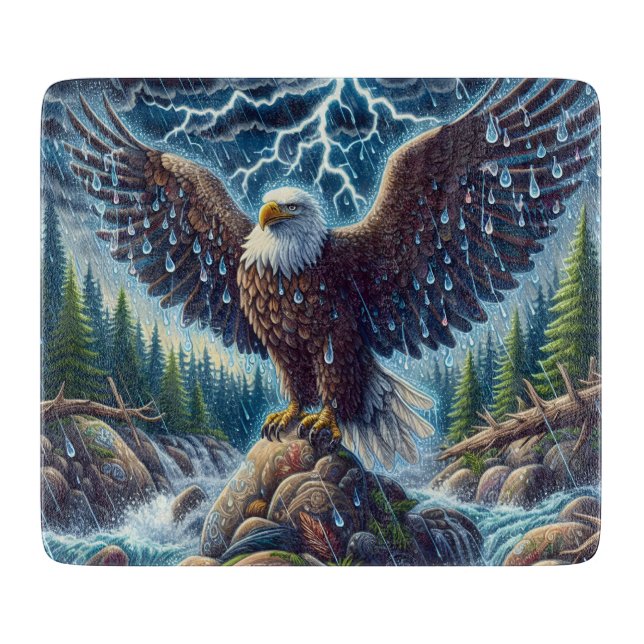 Eagle Art Cutting Board (Front)