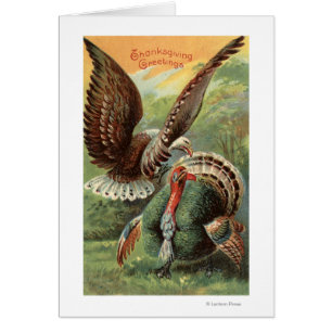 Eagle Attacking a Turkey