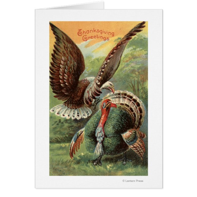 Eagle Attacking a Turkey (Front)