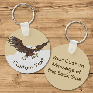 Eagle Attacking Keychain