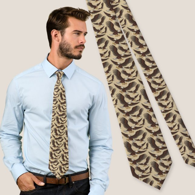Eagle Attacking Pattern Tie (Creator Uploaded)