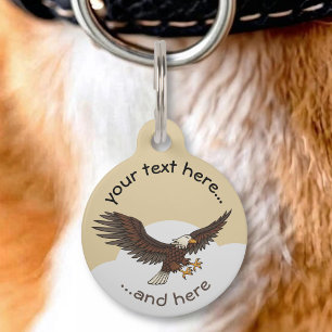 Eagle Attacking Pet Tag