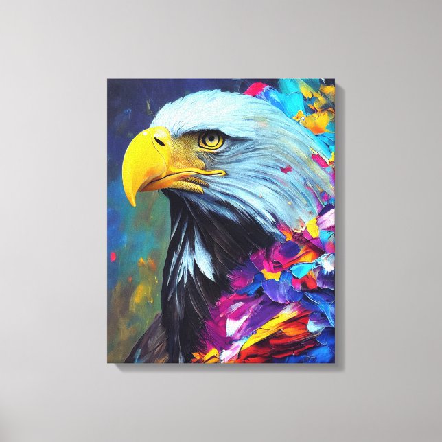 Eagle Bald eagle Animal Discovery Adventure Nature Canvas Print (Front)