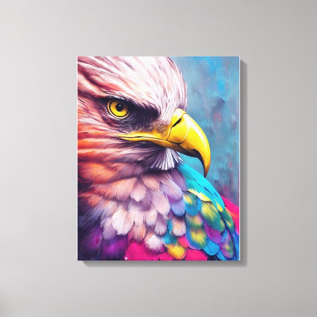 Eagle Bald eagle Animal Discovery Adventure Nature Canvas Print (Front)
