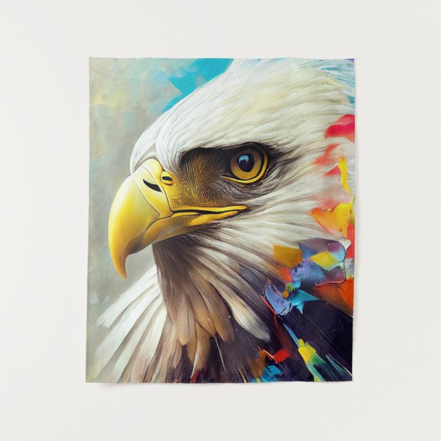 Eagle Bald eagle Animal Discovery Adventure Nature Tapestry (Front)