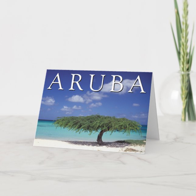 Eagle Beach | Caribbean, Aruba Thank You Card (Front)