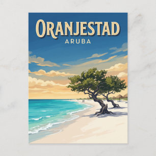 Eagle Beach Oranjestad Aruba Postcard
