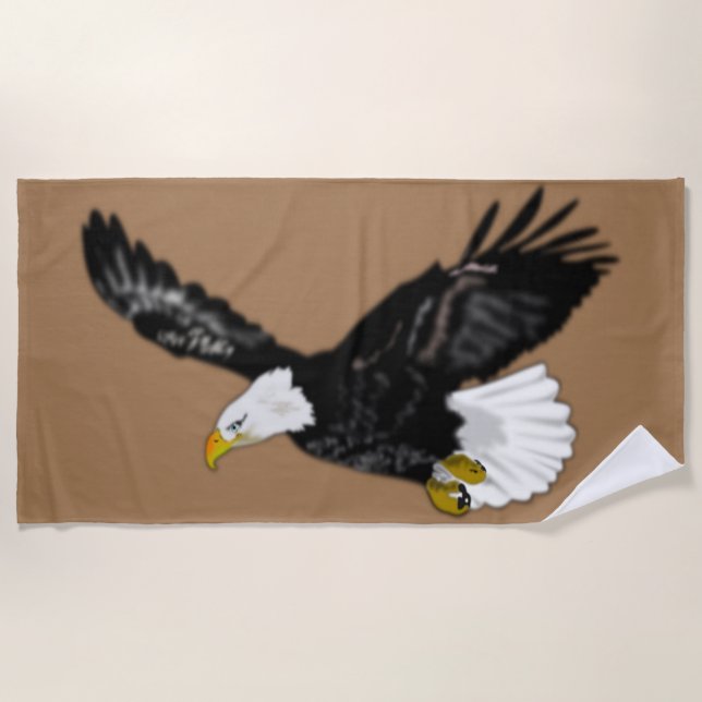 Eagle - beach towel (Front)