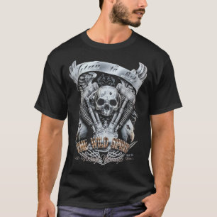 Eagle Biker Native American Indian Motorbike Motor T-Shirt