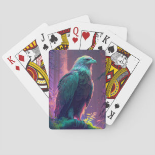 Eagle Bird Animal Portrait Painting Wildlife Playing Cards