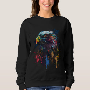 Eagle Bird Colourful Colour Bird Bird Of Prey Eagl Sweatshirt