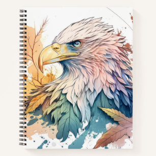 Eagle Bird Portrait Animal Painting Wildlife Free Notebook