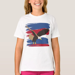 Eagle Bird USA Patriotic American Flag T-Shirt