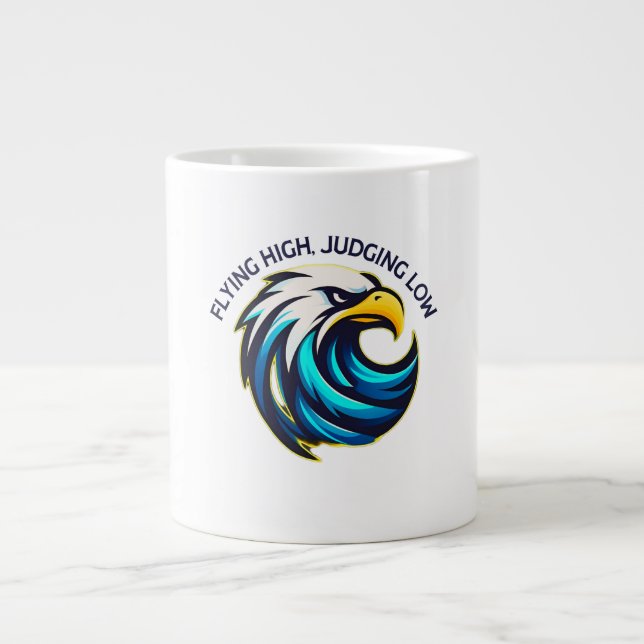Eagle Birds Large Coffee Mug (Front)