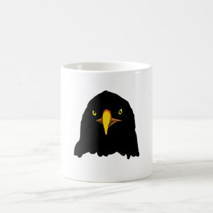 eagle black coffee mug