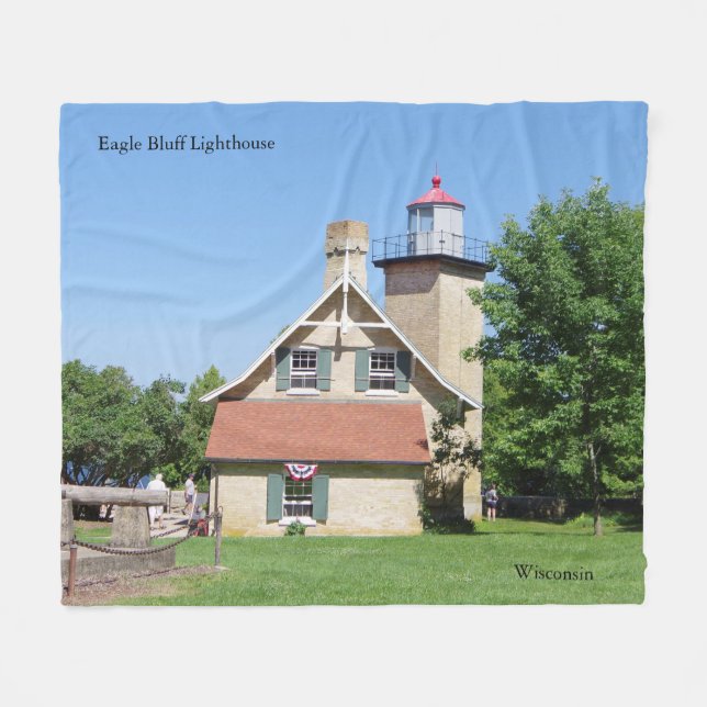 Eagle Bluff Lighthouse blanket (Front (Horizontal))
