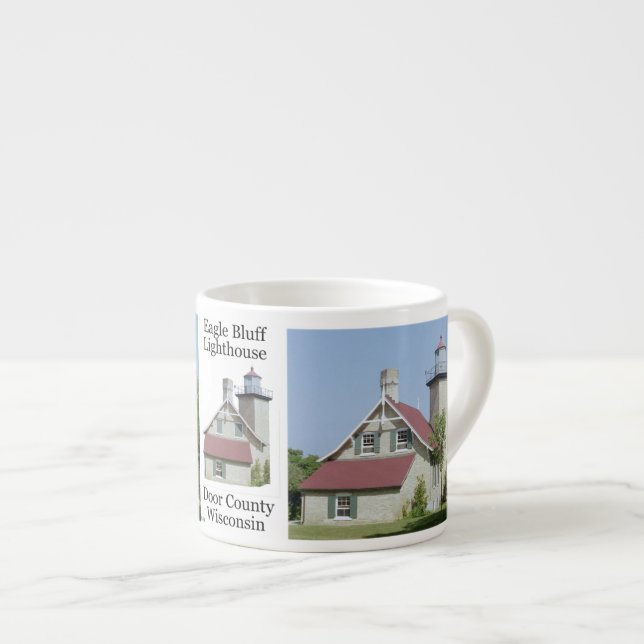 Eagle Bluff Lighthouse espresso mug (Front Right)