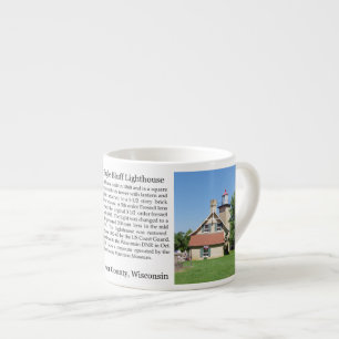 Eagle Bluff Lighthouse history espresso mug