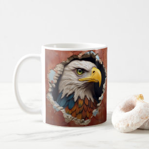 Eagle Breaking Out of Wall Cup, Mug