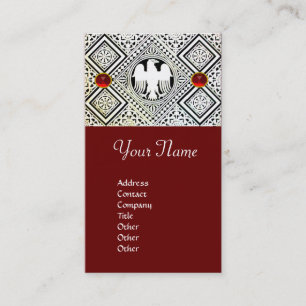 EAGLE , bright RED RUBY Business Card