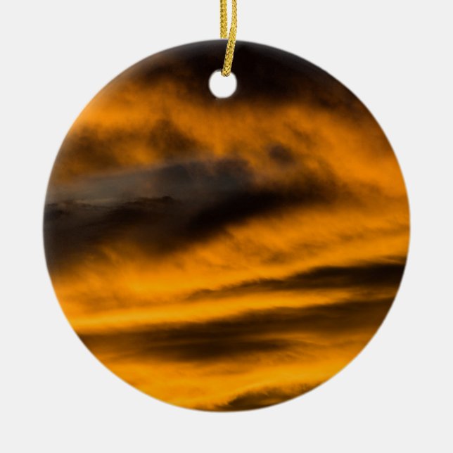 eagle burnout ceramic tree decoration (Front)