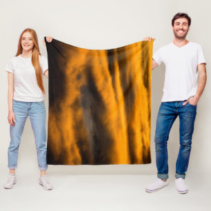eagle burnout fleece blanket